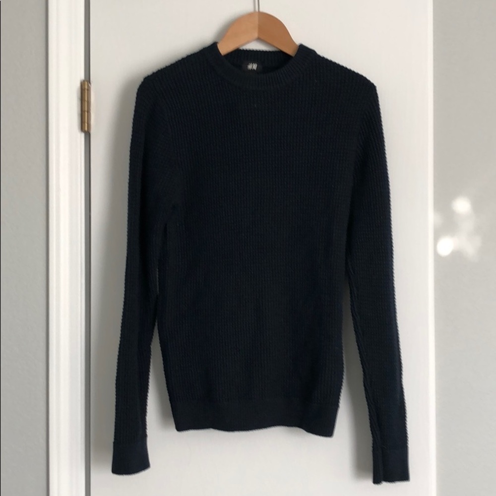 H&M men’s sweater navy blue XS